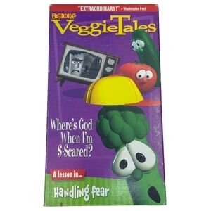 VeggieTales Where's God When I'm S-Scared? Big Idea VHS Video Handling Fear
